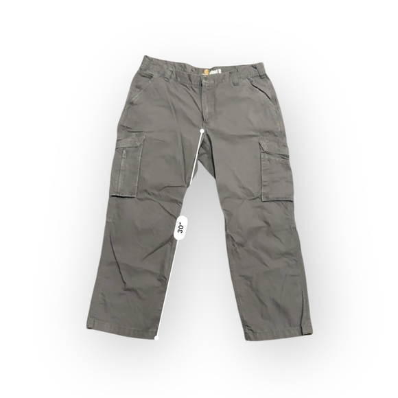Carhartt Force Relaxed Fit Ripstop Cargo Pants Men’s 40x30 Gray Work Utility - Picture 5 of 8